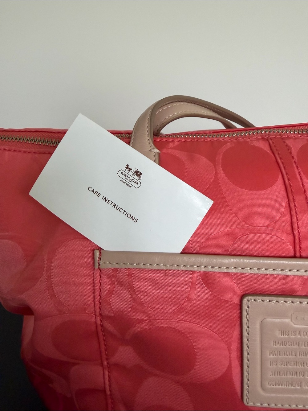 Coach Legacy Weekend Signature Colorblock Nylon East West Zip Top Tote 24865 3 - Picture 6 of 16